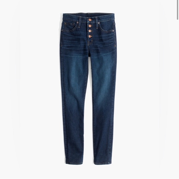 Madewell 9" High-Rise Skinny Jeans: Button-Front Edition - Picture 9 of 9